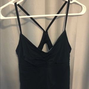 Black athleta work out top